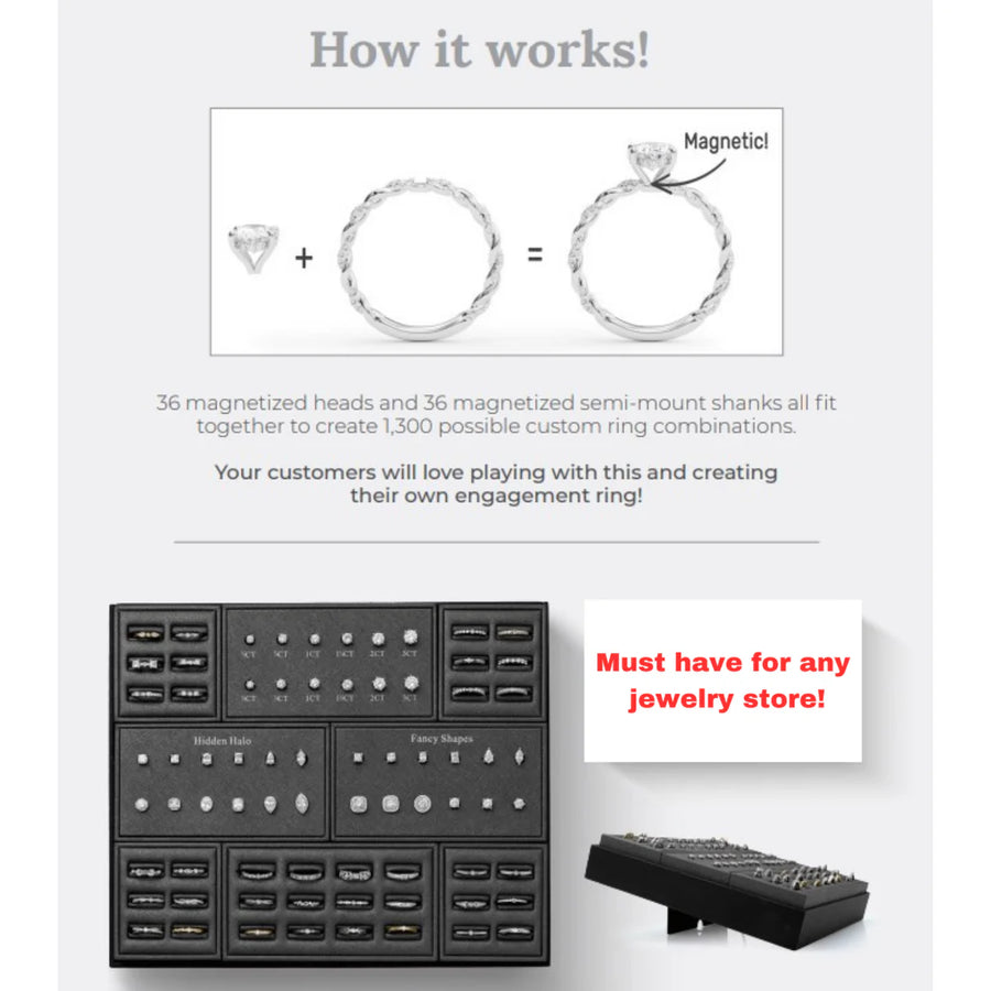 Magnetic Ring Display set